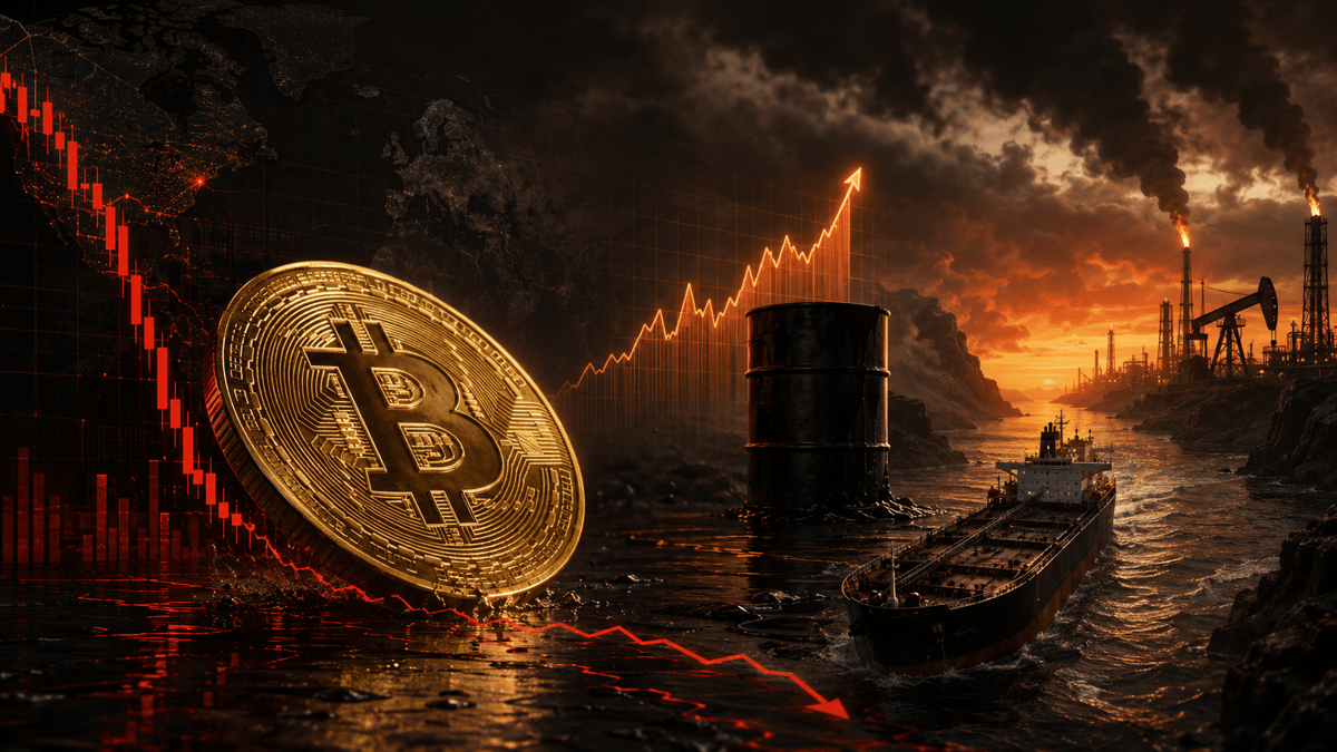 Oil Hits $100 as Iran Tensions Escalate — Why Bitcoin and Altcoins Are Falling