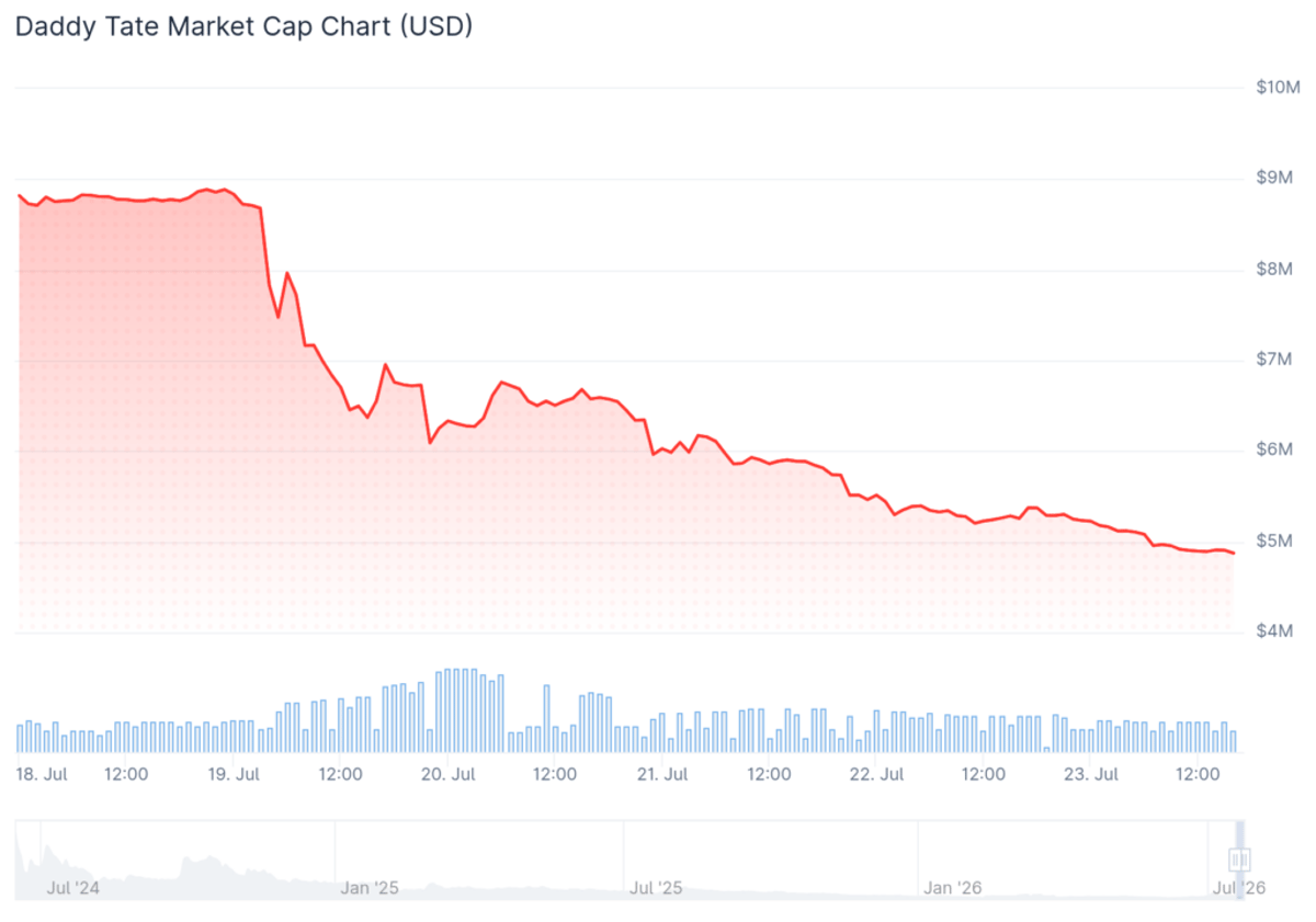 Andrew Tate’s crypto wipes out millions after his arrest