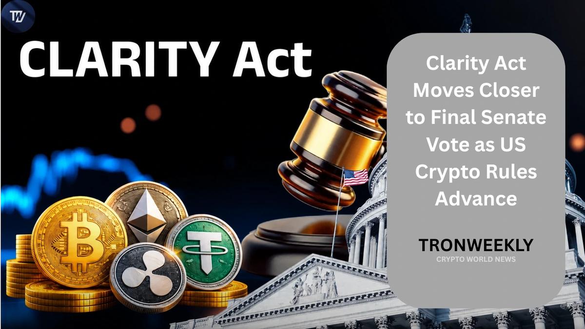 Clarity Act Moves Closer to Final Senate Vote as US Crypto Rules Advance